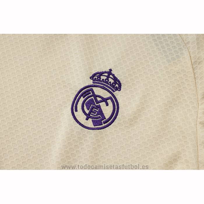 Chandal del Real Madrid Manga Corta 2025-2026 Amarillo - Pantalon Corto